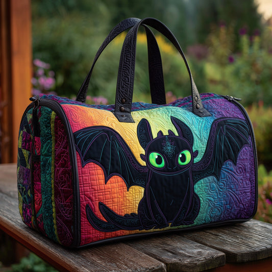 Black Dragon Quilted Duffle Bag GFTONL5716