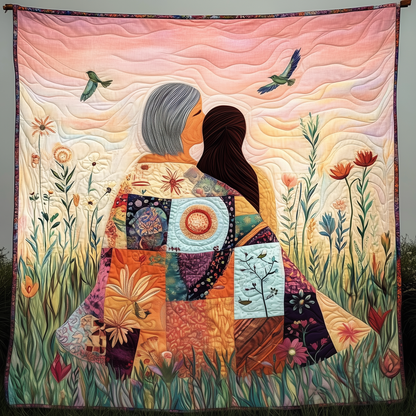 Mother & Daughter A Bond That Can't Be Broken Quilted Blanket GFTONL571