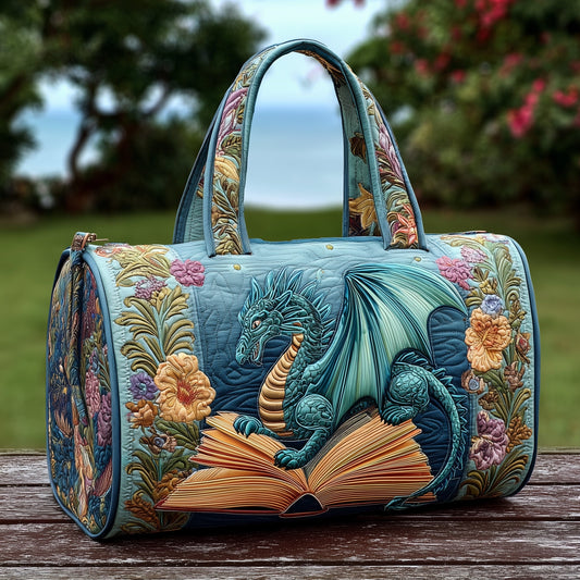 Dragon And Book Quilted Duffle Bag GFTONL5722