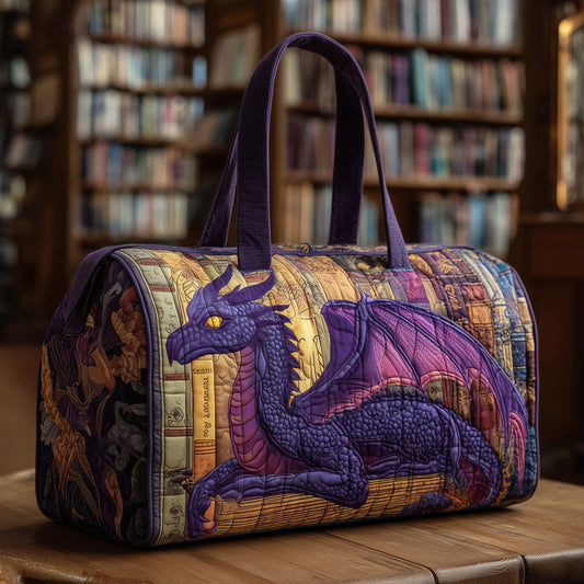 Purple Dragon Quilted Duffle Bag GFTONL5726