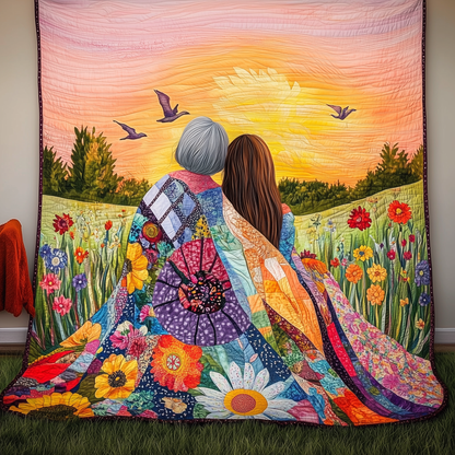 Mother & Daughter A Bond That Can't Be Broken Quilted Blanket GFTONL573