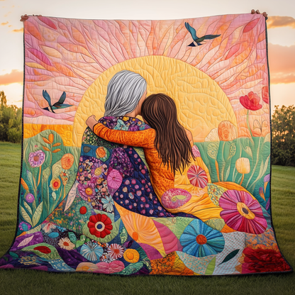 Mother & Daughter A Bond That Can't Be Broken Quilted Blanket GFTONL576