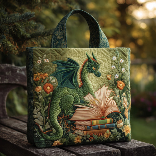 Bookish Dragon Quilted Tote Bag GFTONL5770