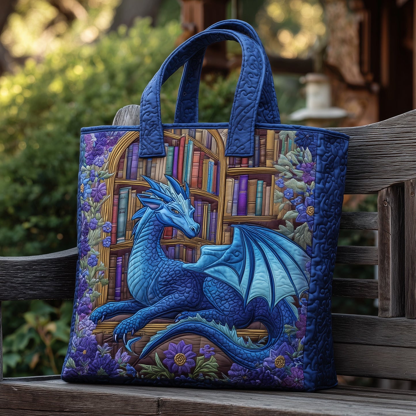 Wisdom Dragon Quilted Tote Bag GFTONL5774