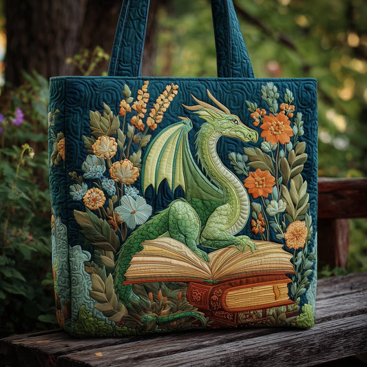 Reading Dragon Quilted Tote Bag GFTONL5775