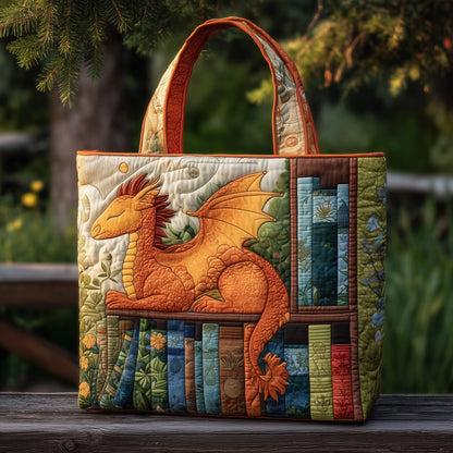 Bookish Dragon Quilted Tote Bag GFTONL5777