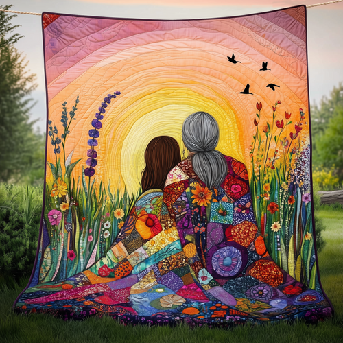 Mother & Daughter A Bond That Can't Be Broken Quilted Blanket GFTONL577