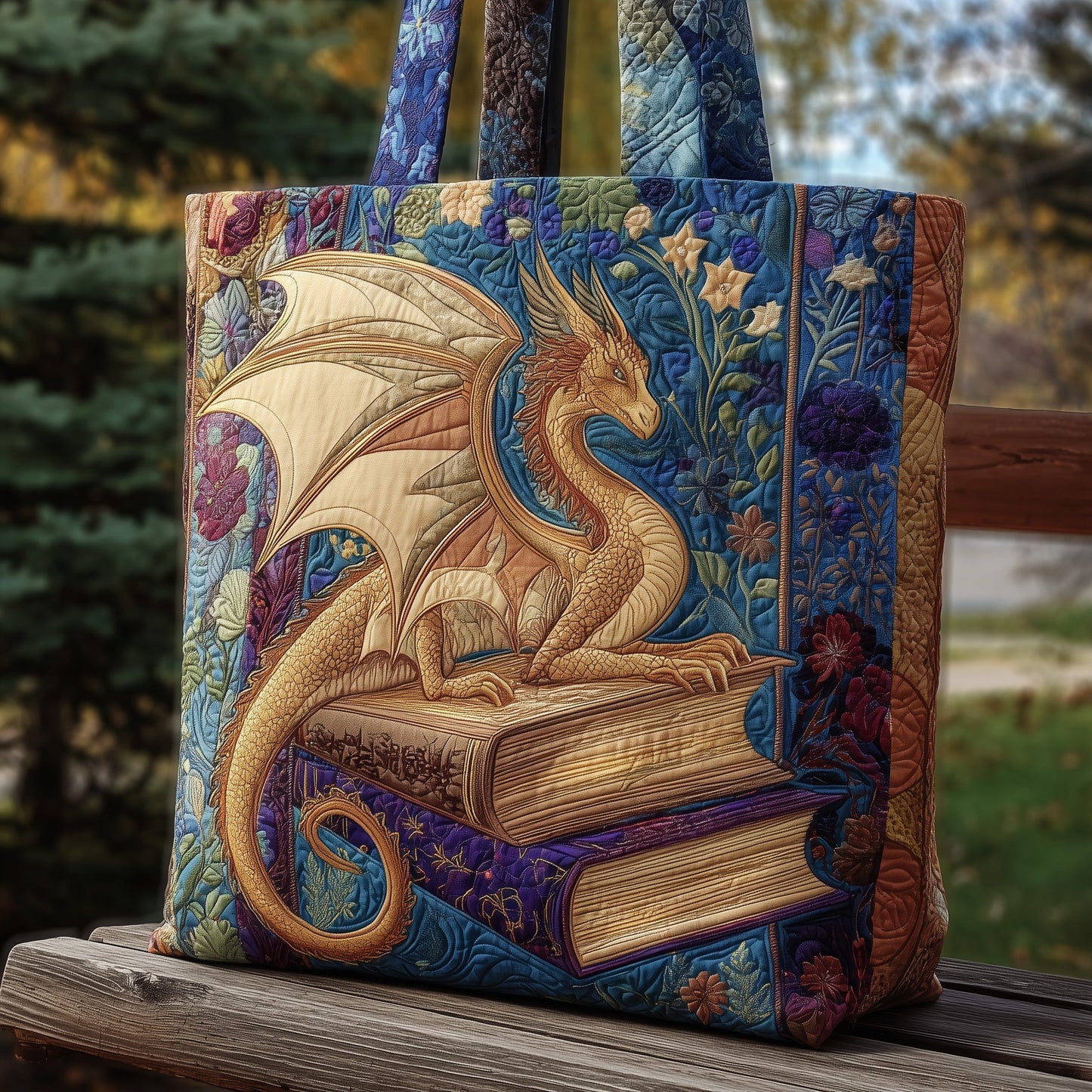 Dragon Quilted Tote Bag GFTONL5788