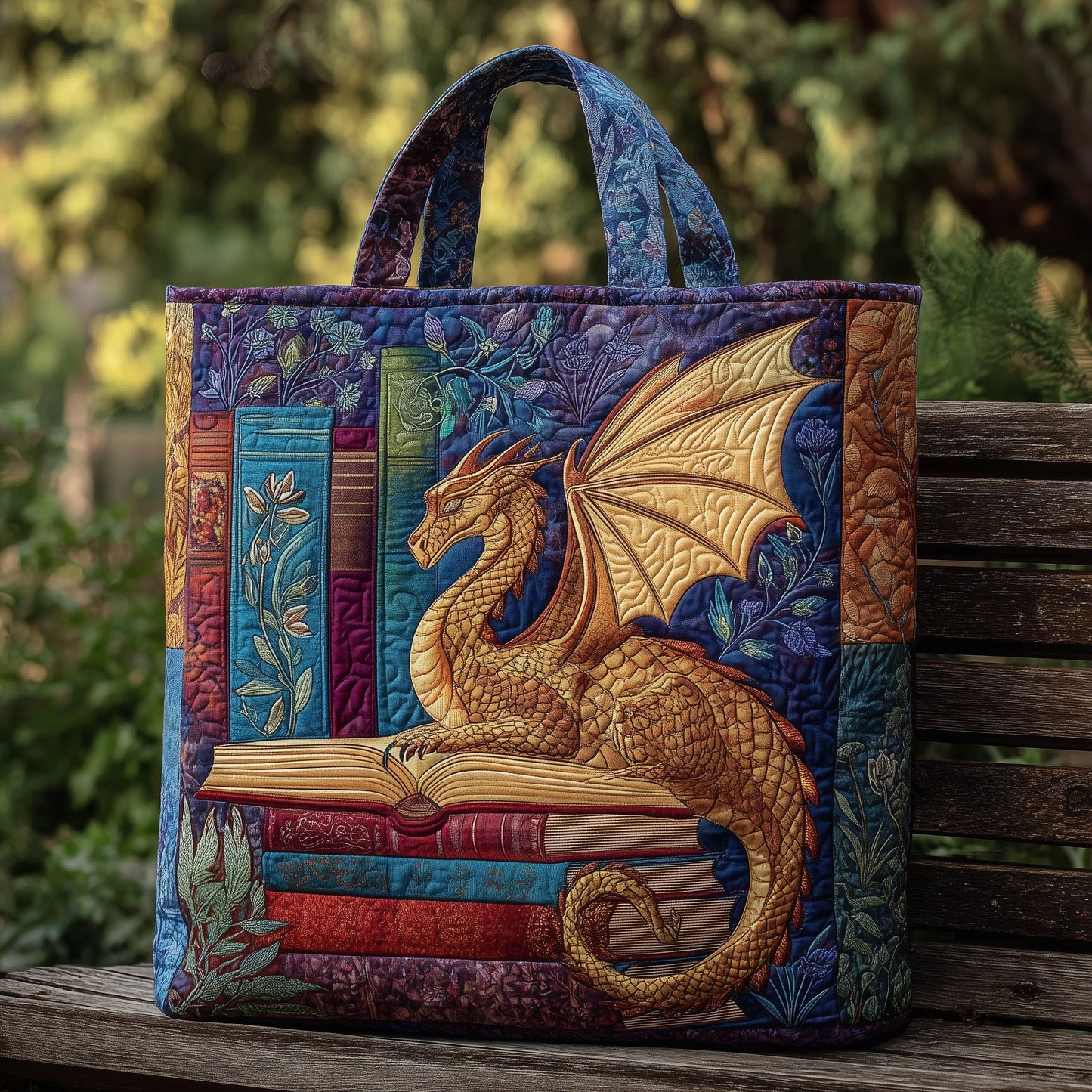 Wisdom Dragon Quilted Tote Bag GFTONL5789