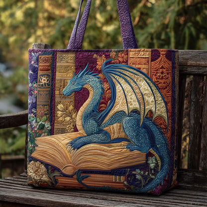 Bookish Dragon Quilted Tote Bag GFTONL5790