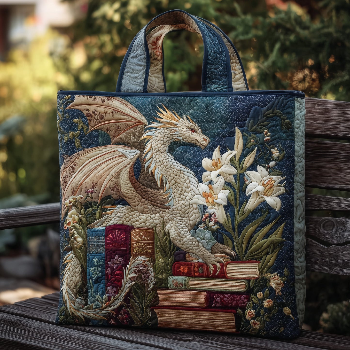 Dragon Quilted Tote Bag GFTONL5795