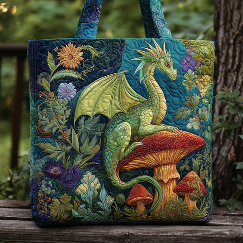 Mushroom Dragon Quilted Tote Bag GFTONL5797