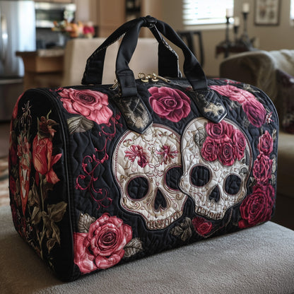 Skull Couple Quilted Duffle Bag GFTONL5801