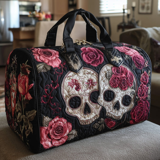 Skull Couple Quilted Duffle Bag GFTONL5801