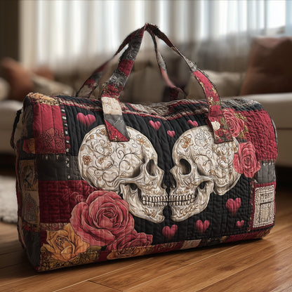 Skull Couple Quilted Duffle Bag GFTONL5803