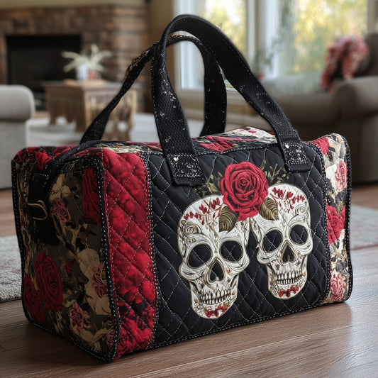 Skull Couple Quilted Duffle Bag GFTONL5806