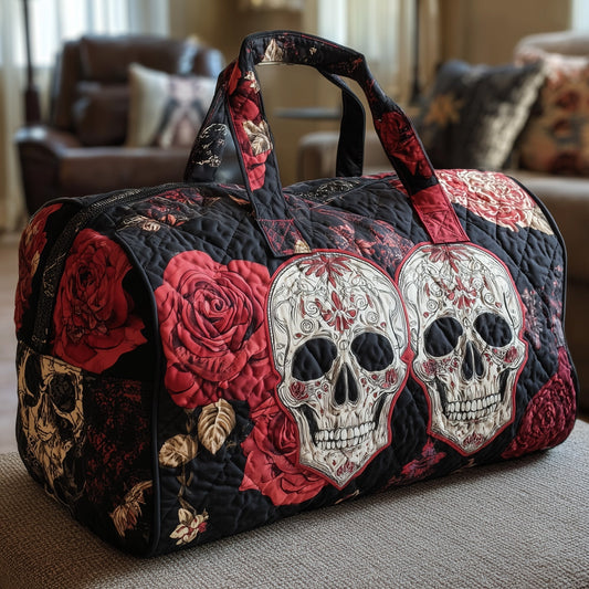 Skull Couple Quilted Duffle Bag GFTONL5809