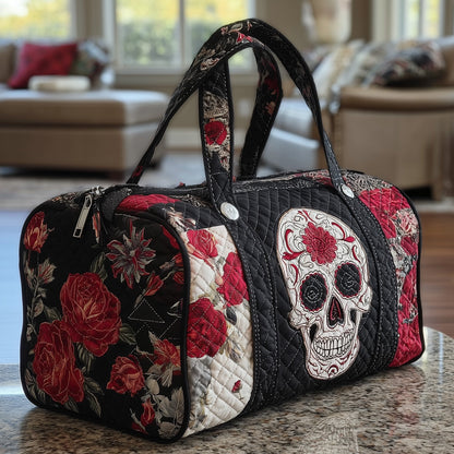 Floral Skull Quilted Duffle Bag GFTONL5811