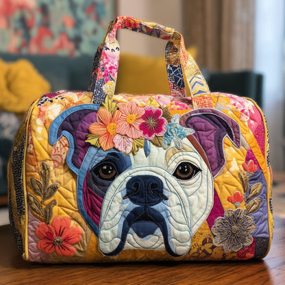 Bulldog Quilted Duffle Bag GFTONL5813