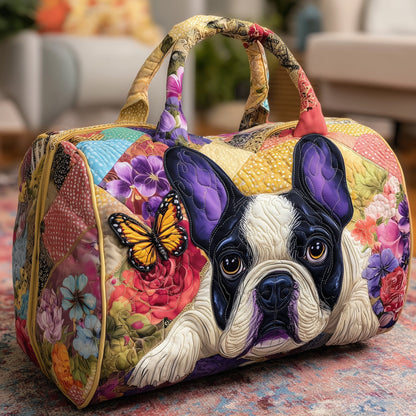 Dreaming Frenchie Quilted Duffle Bag GFTONL5814