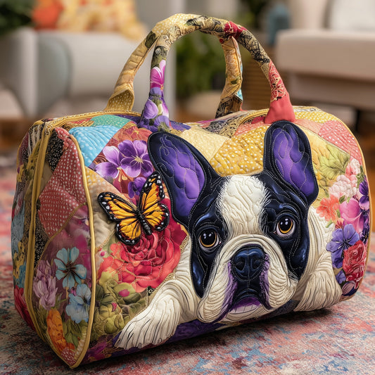 Dreaming Frenchie Quilted Duffle Bag GFTONL5814