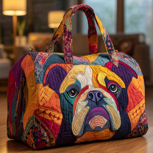 Bulldog Quilted Duffle Bag GFTONL5817