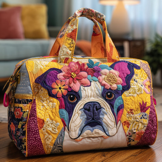 Bulldog Quilted Duffle Bag GFTONL5819