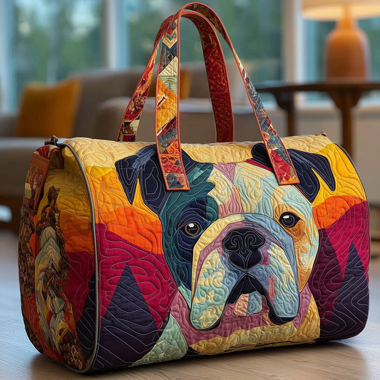 Bulldog Quilted Duffle Bag GFTONL5822