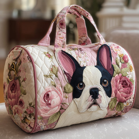 Rose Bulldog Quilted Duffle Bag GFTONL5823