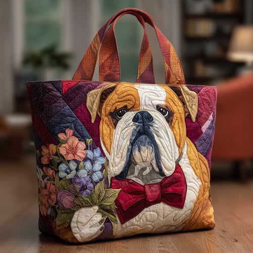 Gentle Bulldog Quilted Tote Bag GFTONL5824