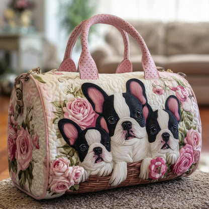 Bulldog Dream Quilted Duffle Bag GFTONL5826