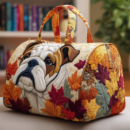 Autumn Bulldog Quilted Duffle Bag GFTONL5827