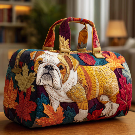 Autumn Bulldog Quilted Duffle Bag GFTONL5830