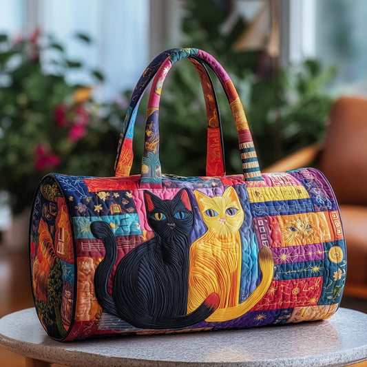 Purrfect Couple Quilted Duffle Bag GFTONL5837
