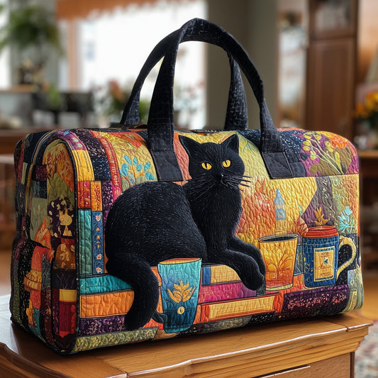 Black Cat Quilted Duffle Bag GFTONL5838