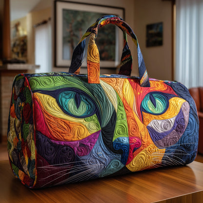Swirl Cat Quilted Duffle Bag GFTONL5845