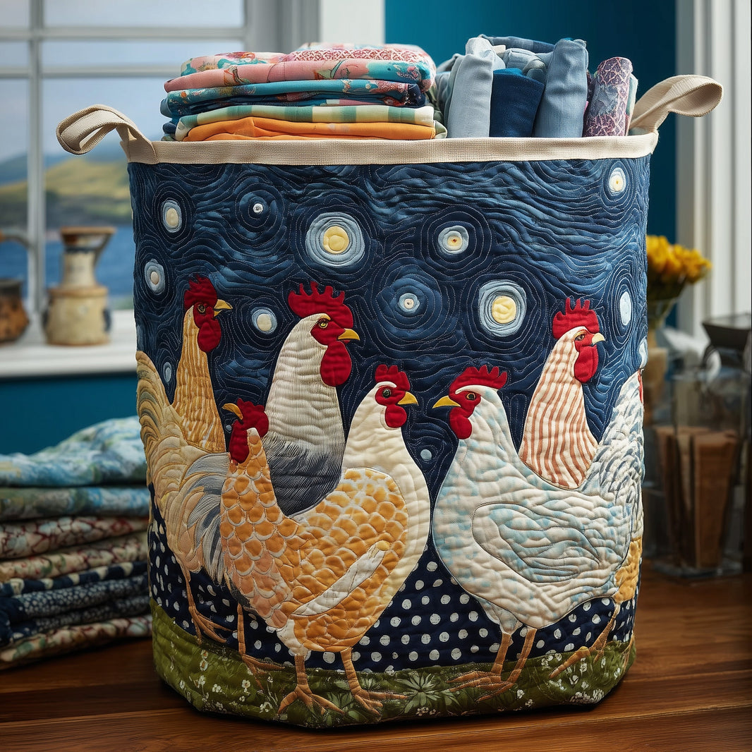 Mystic Horse Quilted Laundry Basket NCU0DDK1205