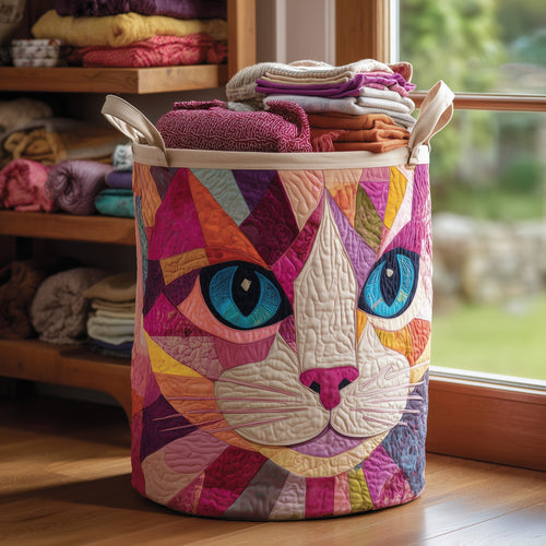 Catitude Quilted Laundry Basket GFTONL5915