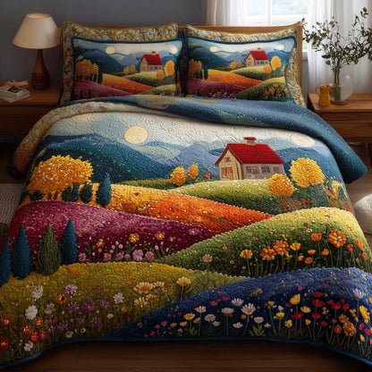 Rolling Heaven 3-Piece Quilted Bedding Set GFTONL5945