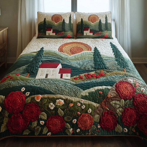 Rolling Heaven 3-Piece Quilted Bedding Set GFTONL5947