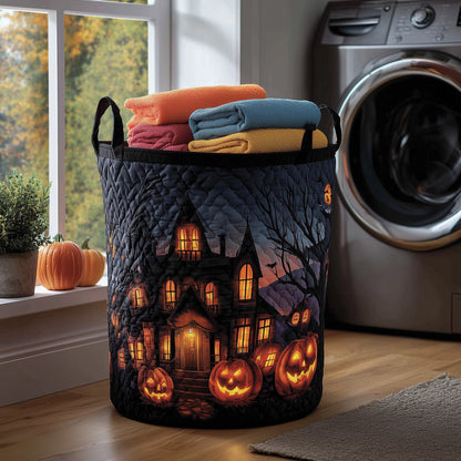 Haunted House Quilted Laundry Basket GFTONL5960