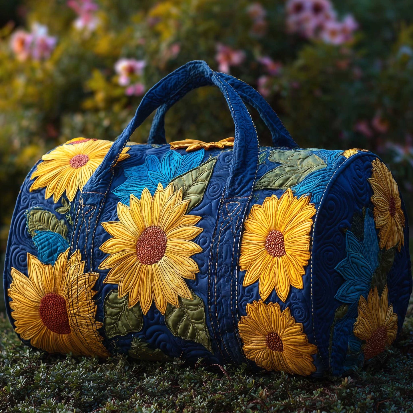 Sunflower Heaven Quilted Duffle Bag GFTONL5974