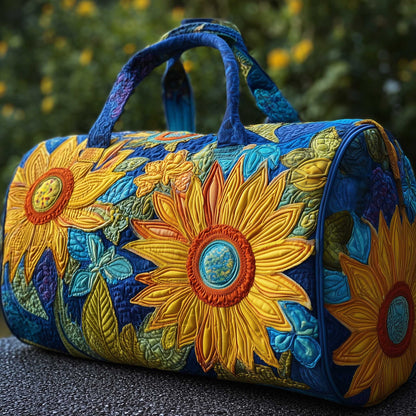 Artistic Sunflower Quilted Duffle Bag GFTONL5975