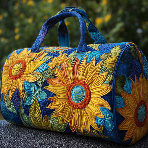 Artistic Sunflower Quilted Duffle Bag GFTONL5975
