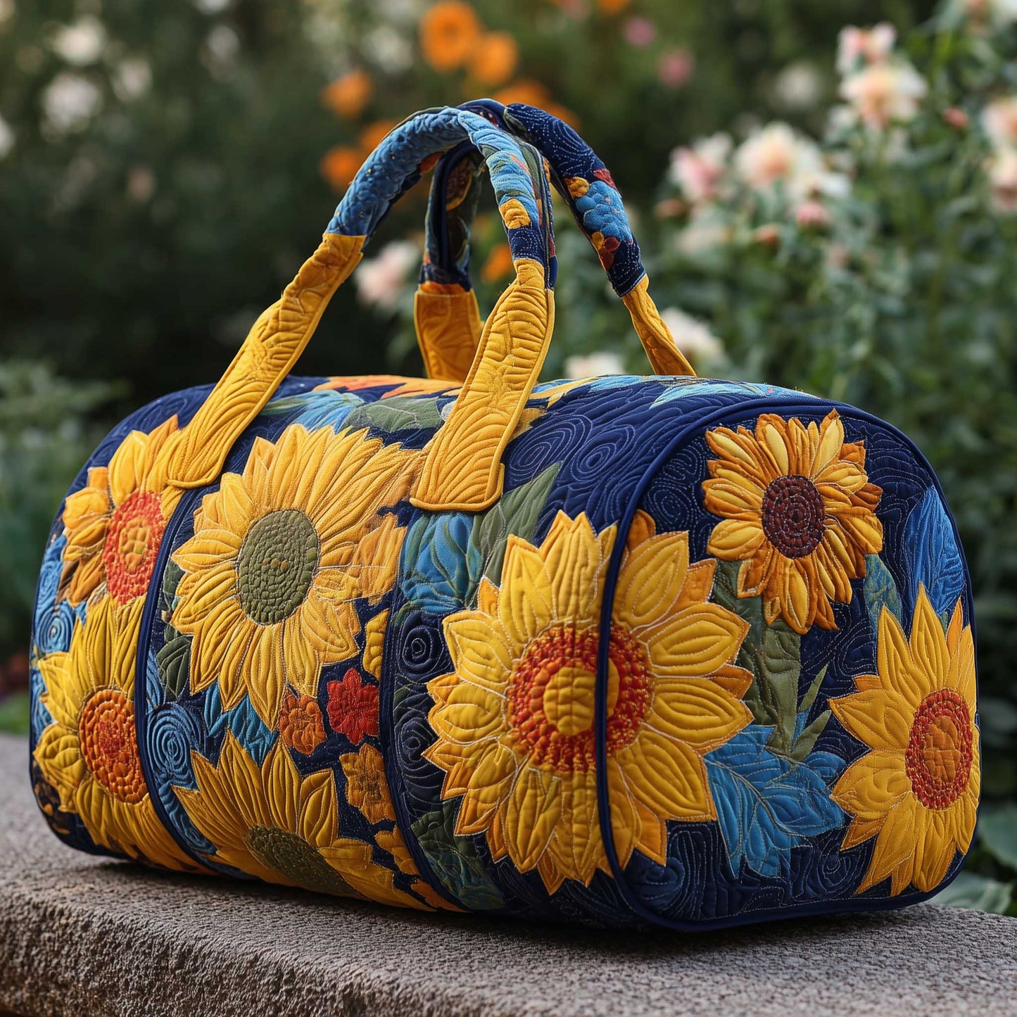 Sunflower Dream Quilted Duffle Bag GFTONL5980