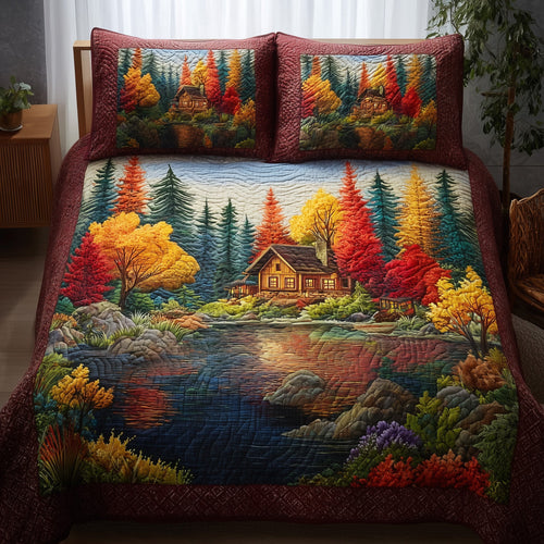 Forest Vibe 3-Piece Quilted Bedding Set GFTONL6003