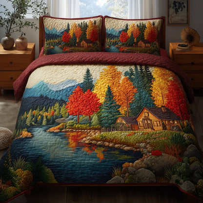 Cabin Lake 3-Piece Quilted Bedding Set GFTONL6004