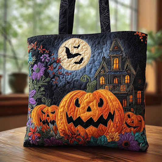 Spooky House Quilted Tote Bag GFTONL6036