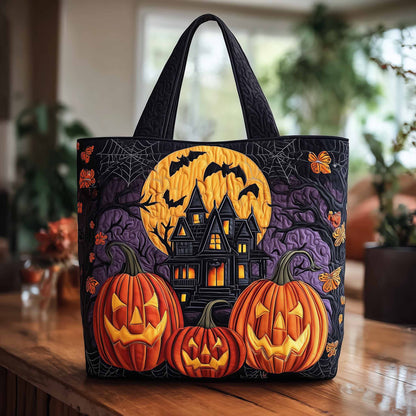 Spooky House Quilted Tote Bag GFTONL6041