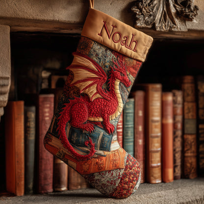 Dragon Quilted Christmas Stocking GFTONL6072